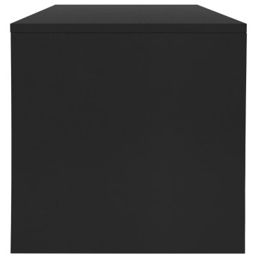 vidaXL Τραπεζάκι Σαλονιού Μαύρο 100x40x40cm από Μοριοσανίδα 1 τεμ.