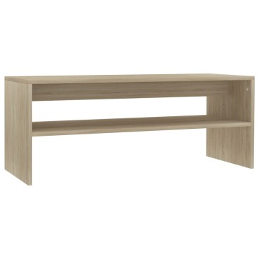vidaXL Τραπεζάκι Σαλονιού Sonoma Δρυς 100x40x40cm από Επεξ. Ξύλο 1 τεμ.