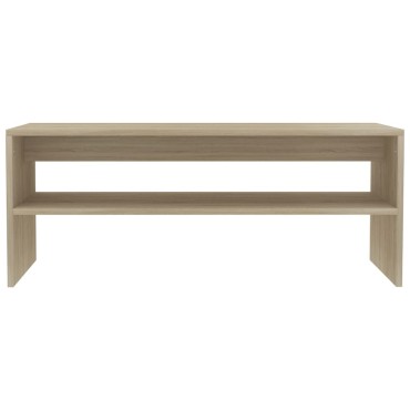 vidaXL Τραπεζάκι Σαλονιού Sonoma Δρυς 100x40x40cm από Επεξ. Ξύλο 1 τεμ.
