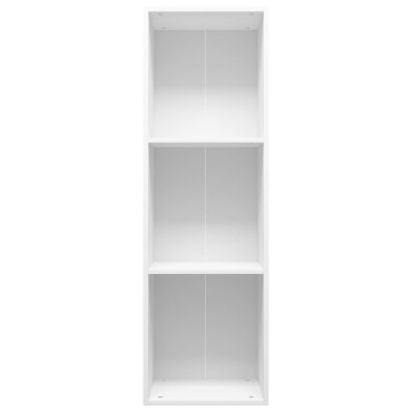 vidaXL Βιβλιοθήκη/Έπιπλο Τηλεόρασης Λευκό 36x30x114cm Επεξ. Ξύλο 1 τεμ.