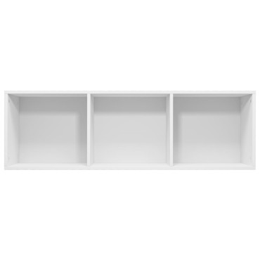 vidaXL Βιβλιοθήκη/Έπιπλο Τηλεόρασης Λευκό 36x30x114cm Επεξ. Ξύλο 1 τεμ.