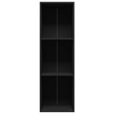vidaXL Βιβλιοθήκη/Έπιπλο Τηλεόρασης Μαύρο 36x30x114cm Μοριοσανίδα 1 τεμ.