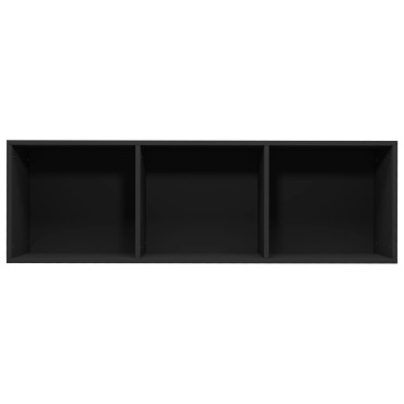 vidaXL Βιβλιοθήκη/Έπιπλο Τηλεόρασης Μαύρο 36x30x114cm Μοριοσανίδα 1 τεμ.