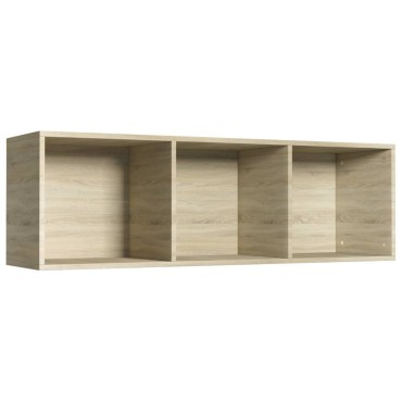 vidaXL Βιβλιοθήκη/Έπιπλο TV Sonoma Δρυς 36x30x114cm από Μοριοσανίδα 1 τεμ.