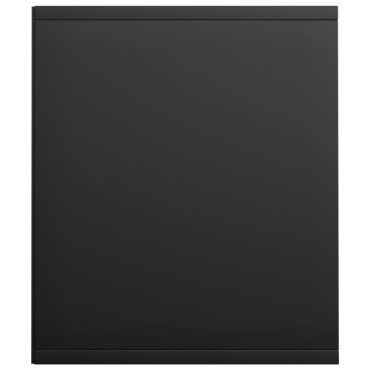 vidaXL Βιβλιοθήκη/Έπιπλο Τηλεόρασης Μαύρο 36x30x143cm Επεξ. Ξύλο 1 τεμ.