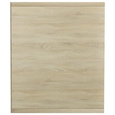 vidaXL Βιβλιοθήκη/Έπιπλο TV Sonoma Δρυς 36x30x143cm από Επεξ. Ξύλο 1 τεμ.