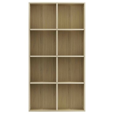 vidaXL Ραφιέρα/Βιβλιοθήκη Sonoma Δρυς 66x30x130cm από Επεξ. Ξύλο 1 τεμ.