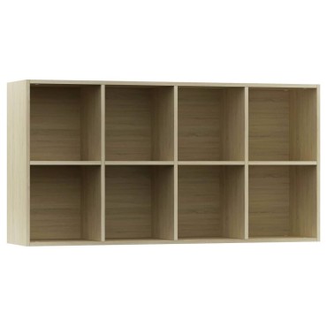 vidaXL Ραφιέρα/Βιβλιοθήκη Sonoma Δρυς 66x30x130cm από Επεξ. Ξύλο 1 τεμ.