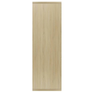vidaXL Ραφιέρα / Βιβλιοθήκη Sonoma Δρυς 50x25x80cm από Επεξ. Ξύλο 1 τεμ.