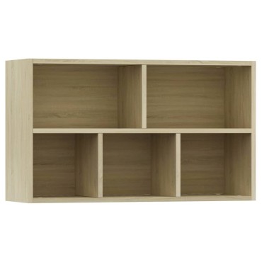vidaXL Ραφιέρα / Βιβλιοθήκη Sonoma Δρυς 50x25x80cm από Επεξ. Ξύλο 1 τεμ.