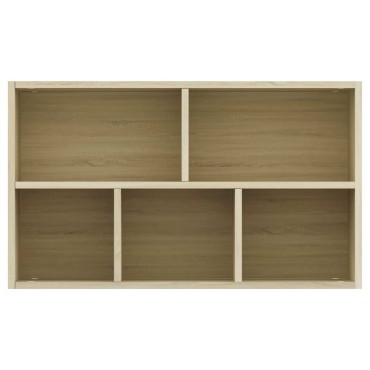 vidaXL Ραφιέρα / Βιβλιοθήκη Sonoma Δρυς 50x25x80cm από Επεξ. Ξύλο 1 τεμ.