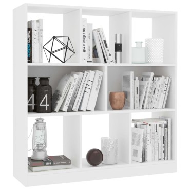 vidaXL Βιβλιοθήκη Λευκή 97,5x29,5x100cm από Επεξ. Ξύλο 1 τεμ.