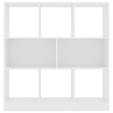 vidaXL Βιβλιοθήκη Λευκή 97,5x29,5x100cm από Επεξ. Ξύλο 1 τεμ.
