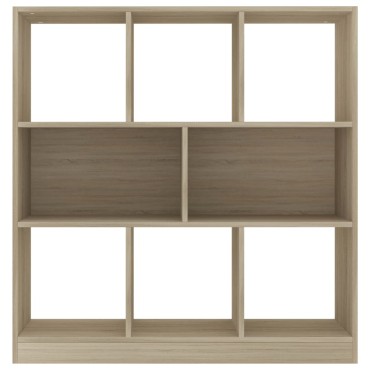 vidaXL Βιβλιοθήκη Χρώμα Sonoma Δρυς 97,5x29,5x100cm από Επεξ. Ξύλο 1 τεμ.