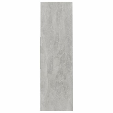 vidaXL Βιβλιοθήκη Γκρι Σκυροδέματος 97,5x29,5x100cm Επεξ. Ξύλο 1 τεμ.