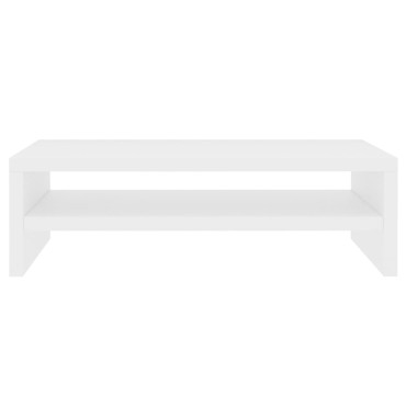 vidaXL Βάση Οθόνης Λευκή 42x24x13cm από Επεξ. Ξύλο
