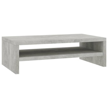 vidaXL Βάση Οθόνης Γκρι του Σκυροδέματος 42x24x13cm από Επεξ. Ξύλο