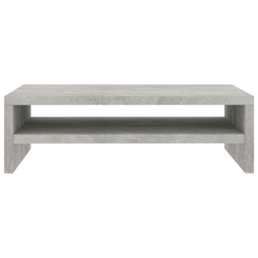 vidaXL Βάση Οθόνης Γκρι του Σκυροδέματος 42x24x13cm από Επεξ. Ξύλο