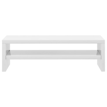 vidaXL Βάση Οθόνης Γυαλιστερό Λευκό 42x24x13cm από Επεξ. Ξύλο