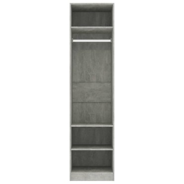 vidaXL Ντουλάπα Γκρι του Σκυροδέματος 50x50x200cm Επεξ. Ξύλο 1 τεμ.