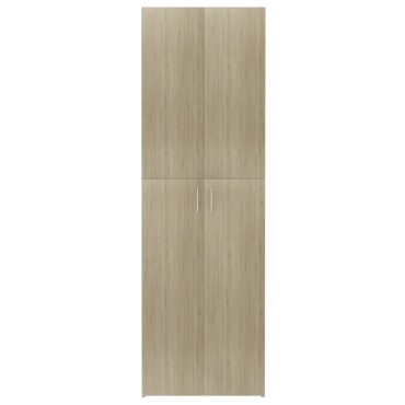 vidaXL Ντουλάπα Γραφείου Sonoma Δρυς 60x32x190cm από Επεξ. Ξύλο 1 τεμ.