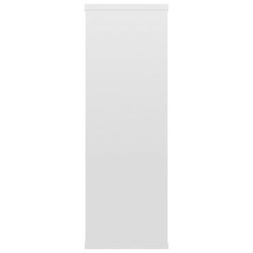 vidaXL Ραφιέρα Τοίχου Γυαλιστερό Λευκό 104x20x58,5cm Μοριοσανίδα 1 τεμ.