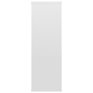 vidaXL Ραφιέρα Τοίχου Γυαλιστερό Λευκό 104x20x58,5cm από Επεξ. Ξύλο 1 τεμ.
