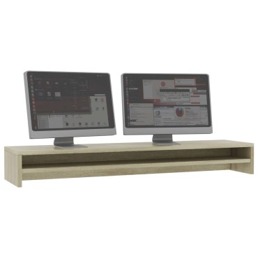 vidaXL Βάση Οθονών Sonoma Δρυς 100 x 24 x 13 εκ. από Επεξ. Ξύλο