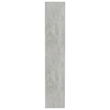 vidaXL Παπουτσοθήκη Γκρι Σκυροδέματος 54x34x183cm Επεξεργασμένο Ξύλο