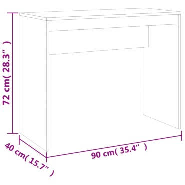 vidaXL Γραφείο Sonoma Δρυς 90x40x72cm από Επεξεργασμένο Ξύλο 1 τεμ.