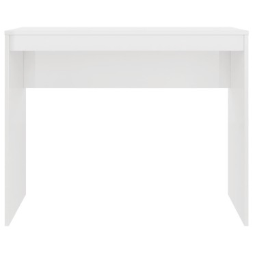 vidaXL Γραφείο Γυαλιστερό Λευκό 90x40x72cm Επεξεργασμένο Ξύλο 1 τεμ.