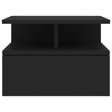 vidaXL Κομοδίνο Κρεμαστό Μαύρο 40x31x27cm από Επεξεργασμένο Ξύλο 1 τεμ.