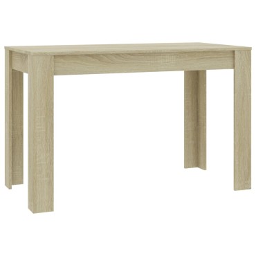 vidaXL Τραπεζαρία Sonoma Δρυς 120x60x76cm από Επεξ. Ξύλο 1 τεμ.
