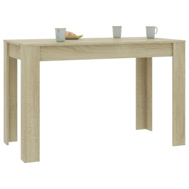 vidaXL Τραπεζαρία Sonoma Δρυς 120x60x76cm από Επεξ. Ξύλο 1 τεμ.