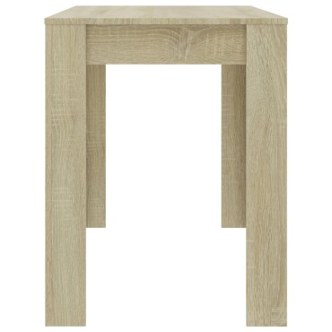 vidaXL Τραπεζαρία Sonoma Δρυς 120x60x76cm από Επεξ. Ξύλο 1 τεμ.