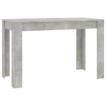 vidaXL Τραπεζαρία Γκρι του Σκυροδέματος 120x60x76cm από Επεξ. Ξύλο 1 τεμ.