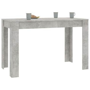 vidaXL Τραπεζαρία Γκρι του Σκυροδέματος 120x60x76cm από Επεξ. Ξύλο 1 τεμ.