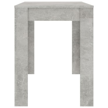 vidaXL Τραπεζαρία Γκρι του Σκυροδέματος 120x60x76cm από Επεξ. Ξύλο 1 τεμ.