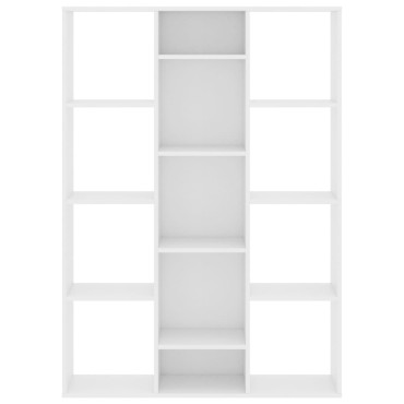 vidaXL Διαχωριστικό/Βιβλιοθήκη Λευκό 100x24x140cm από Μοριοσανίδα 1 τεμ.