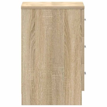 vidaXL Κομοδίνα 2 τεμ. Χρώμα Sonoma Δρυς 38x35x56cm από Επεξ. Ξύλο