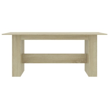 vidaXL Τραπεζαρία Sonoma Δρυς 180x90x76cm από Επεξ. Ξύλο 1 τεμ.