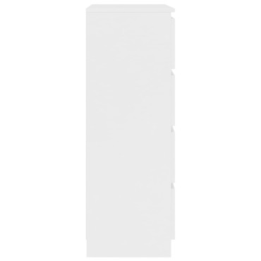 vidaXL Συρταριέρα Λευκή 60x35x98,5cm από Επεξεργασμένο Ξύλο 1 τεμ.