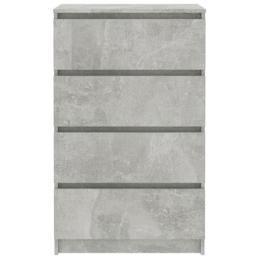 vidaXL Συρταριέρα Γκρι Σκυροδέματος 60x35x98,5cm Επεξεργασμένο Ξύλο 1 τεμ.