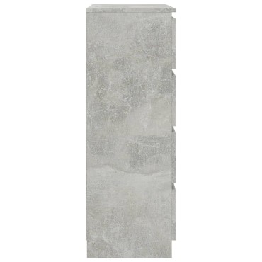 vidaXL Συρταριέρα Γκρι Σκυροδέματος 60x35x98,5cm Επεξεργασμένο Ξύλο 1 τεμ.