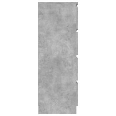 vidaXL Συρταριέρα Γκρι Σκυροδέματος 60x35x98,5cm Επεξεργασμένο Ξύλο 1 τεμ.