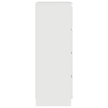 vidaXL Συρταριέρα Γυαλιστερό Λευκό 60x35x98,5cm Επεξεργασμένο Ξύλο 1 τεμ.