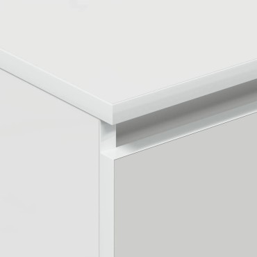 vidaXL Συρταριέρα Γυαλιστερό Λευκό 60x35x98,5cm Επεξεργασμένο Ξύλο 1 τεμ.