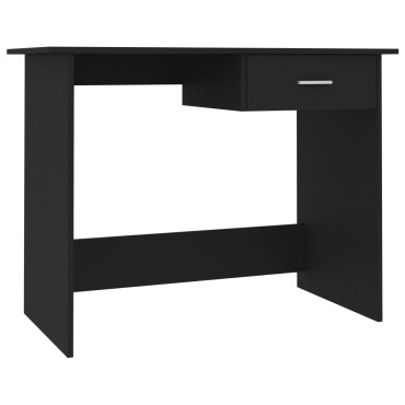 vidaXL Γραφείο Μαύρο 100x50x76cm από Επεξ. Ξύλο 1 τεμ.