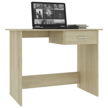 vidaXL Γραφείο Χρώμα Sonoma Δρυς 100x50x76cm από Επεξ. Ξύλο 1 τεμ.