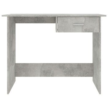 vidaXL Γραφείο Γκρι Σκυροδέματος 100x50x76cm από Επεξ. Ξύλο 1 τεμ.